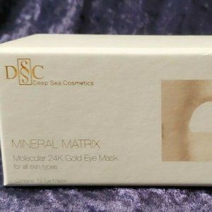 DEEP SEA-MINERAL MATRIX MOLECULAR 24K GOLD EYE MASK-12 EYE MASK-BRAND NEW-SEALED